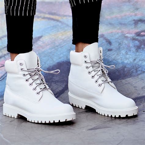 white boots for men 